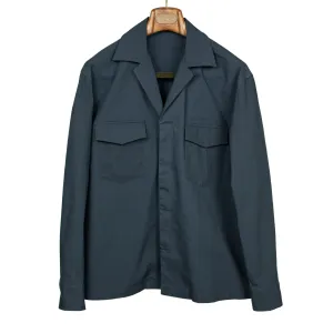 AAlgeri shirt jacket in navy cotton ripstop