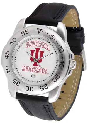 Indiana Hoosiers Sport Leather Men’s Watch