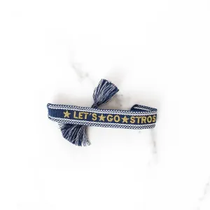 Let's Go Stros Embroidered Tassel Bracelet