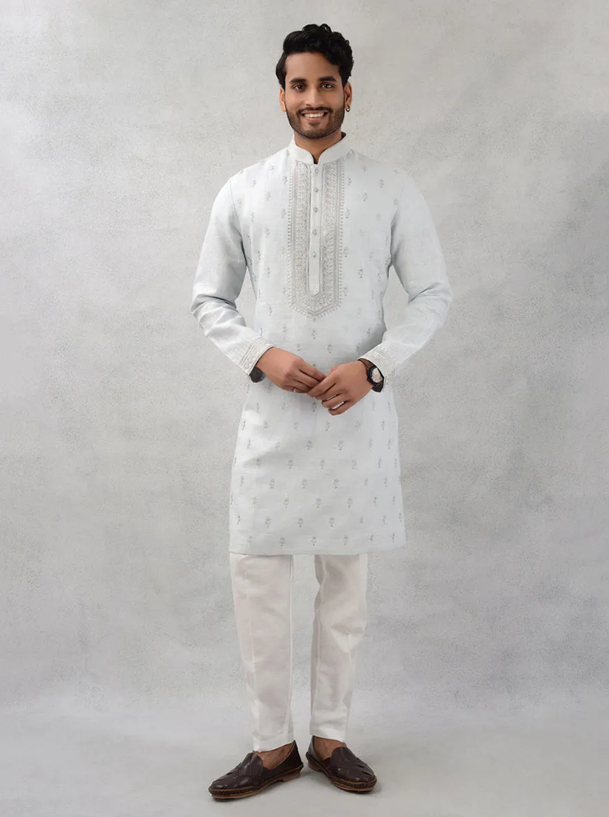 Light Grey Kurta Pajama | TULA