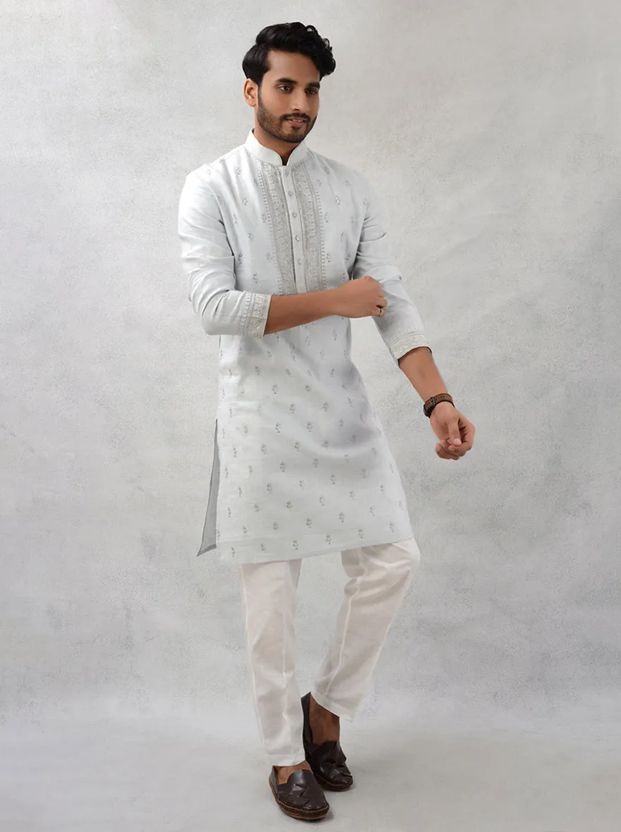 Light Grey Kurta Pajama | TULA