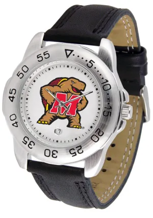 Maryland Terrapins Sport Leather Men’s Watch