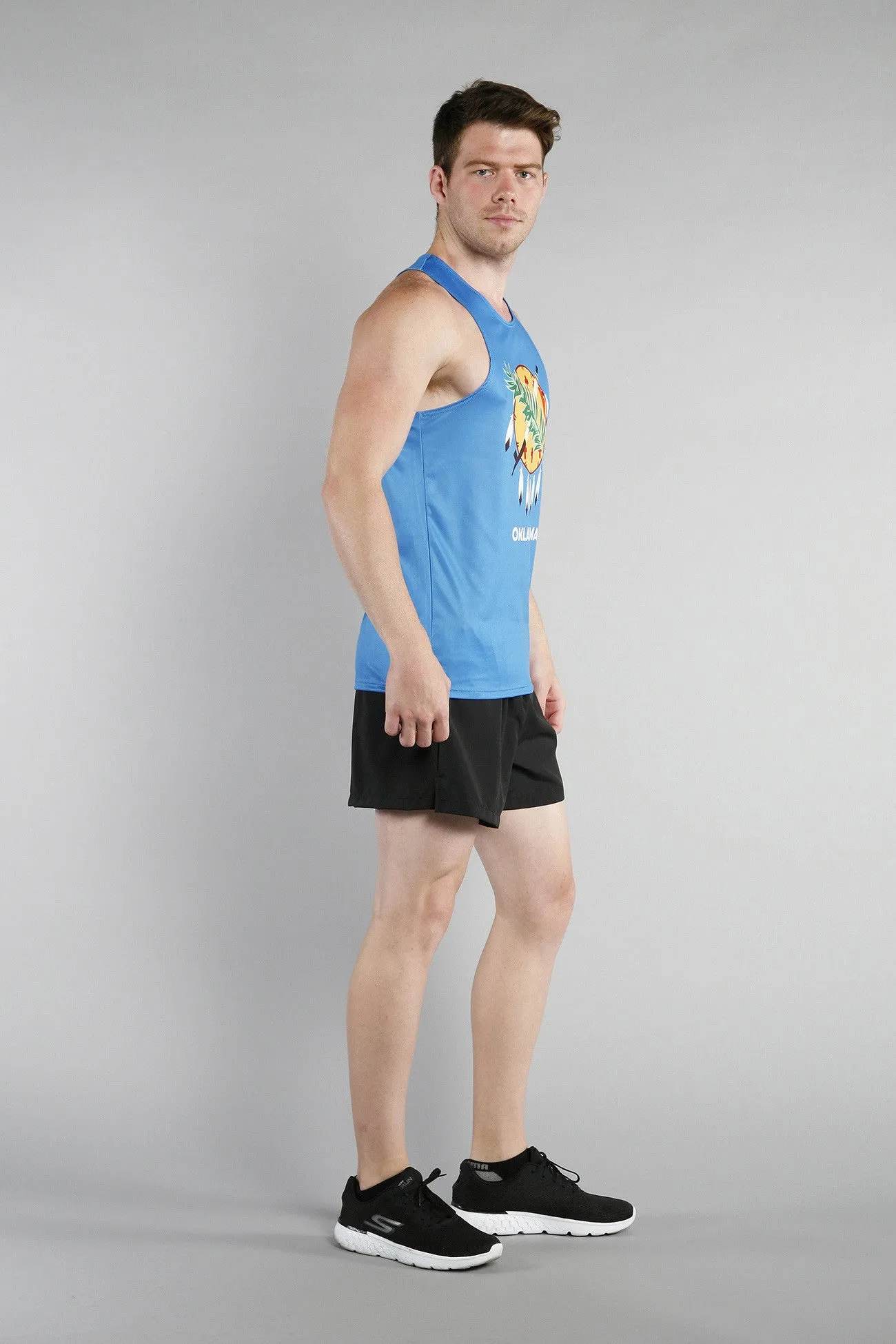 Men's Competitor Lite Printed Singlet [O-R] - Oklahoma