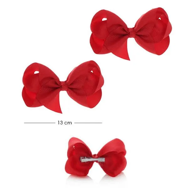 Red Loop Hair Bow 4703-RD1 (24 units)