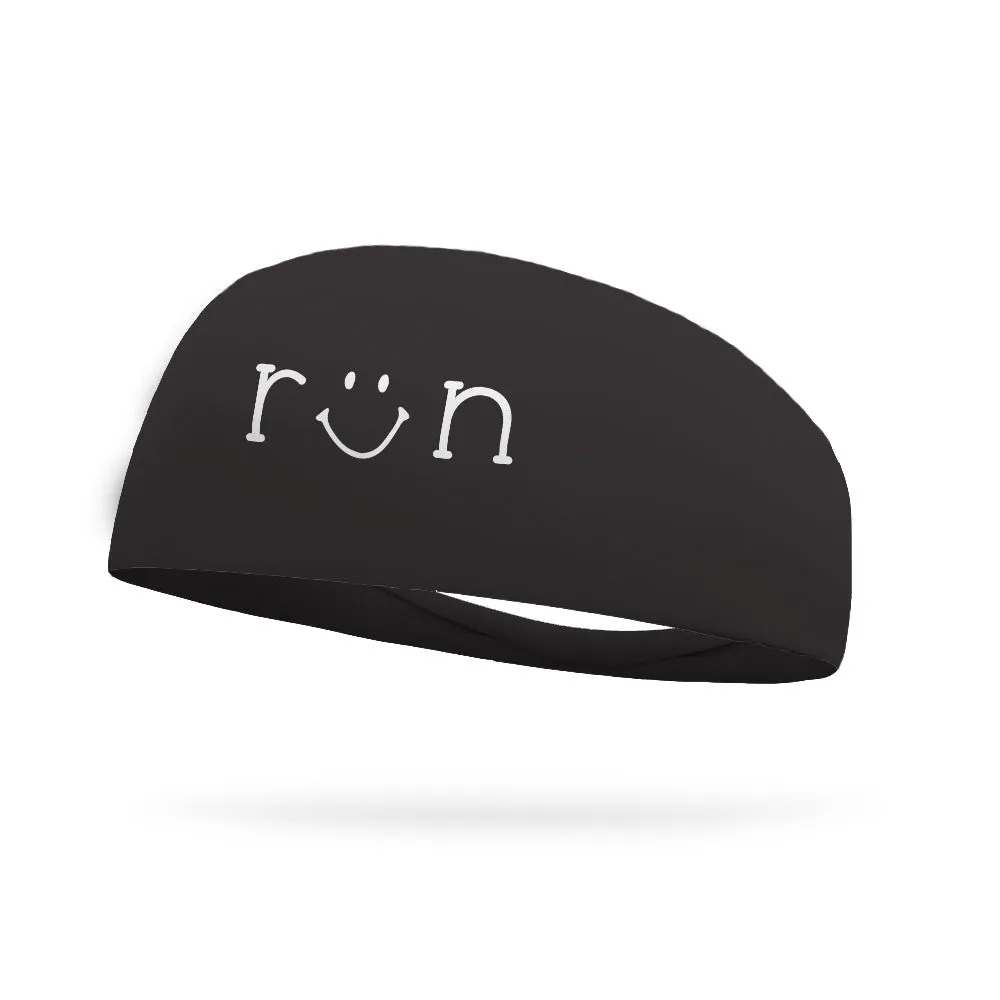 Run Smiley Wicking Headband