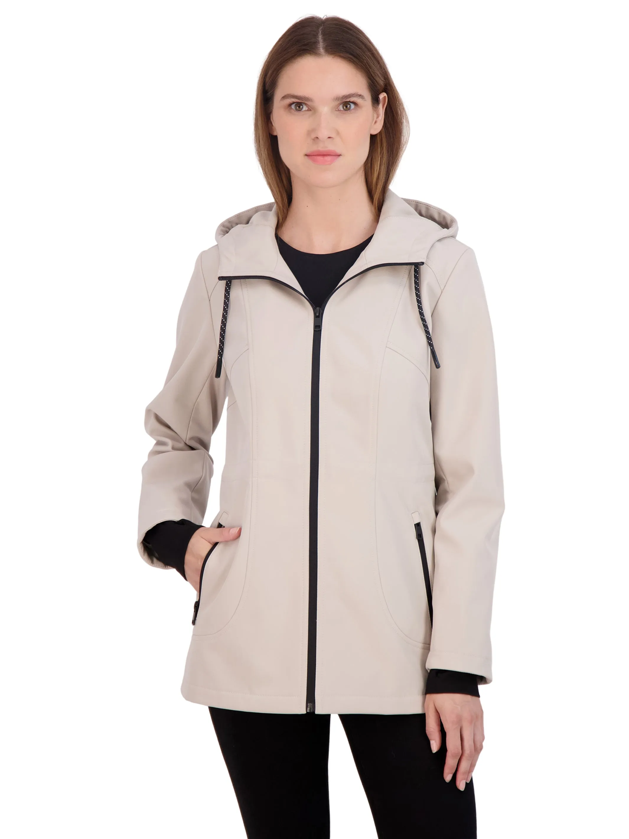 Sebby Collection Sport Women's Soft Shell Jacket with Hood