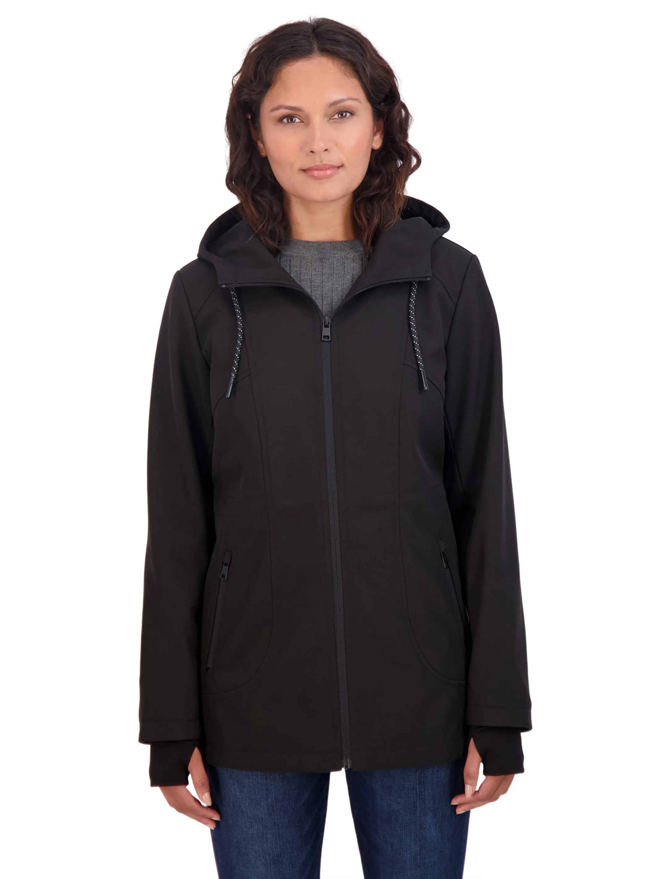 Sebby Collection Sport Women's Soft Shell Jacket with Hood