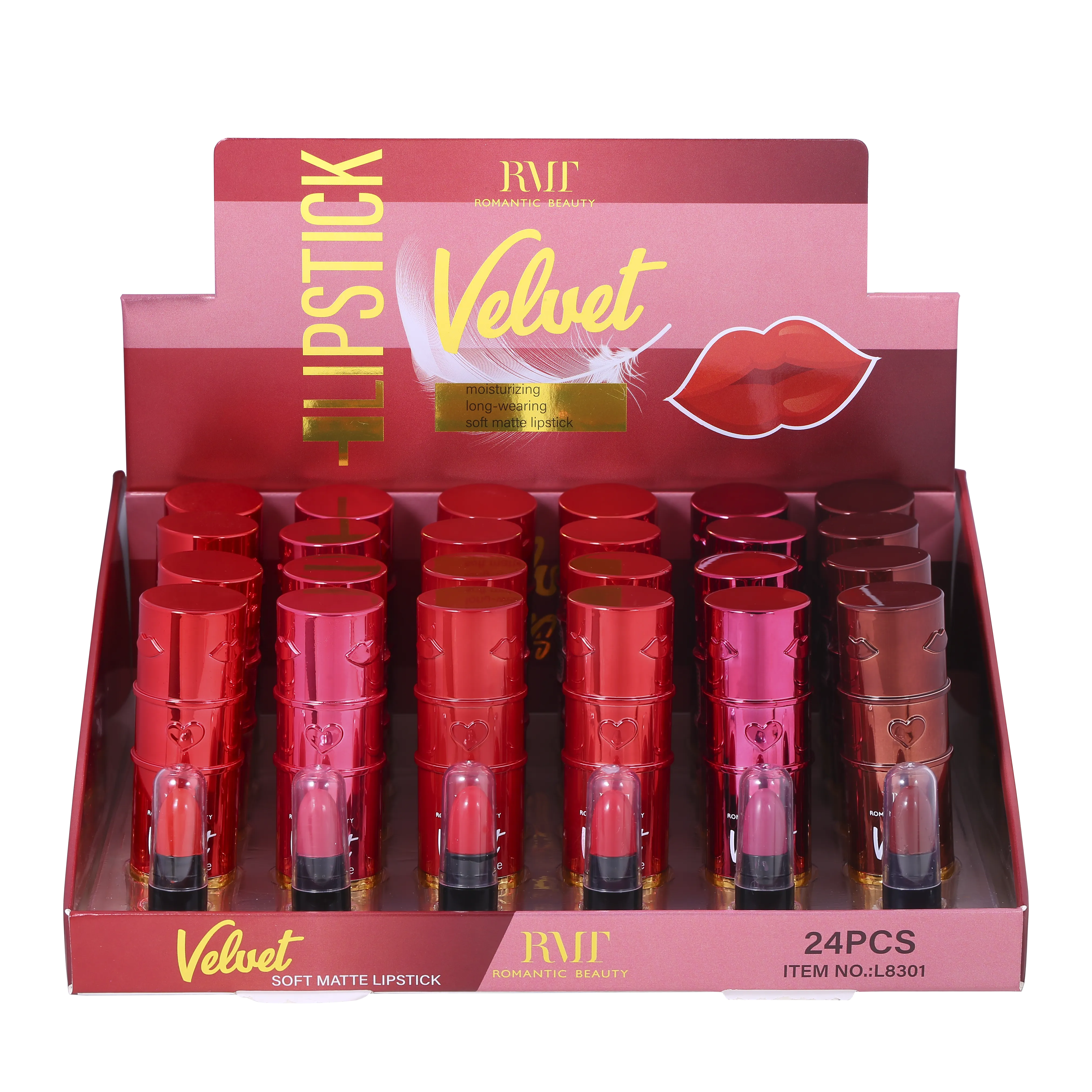 Velvet Kiss Soft Matte Red Lipstick