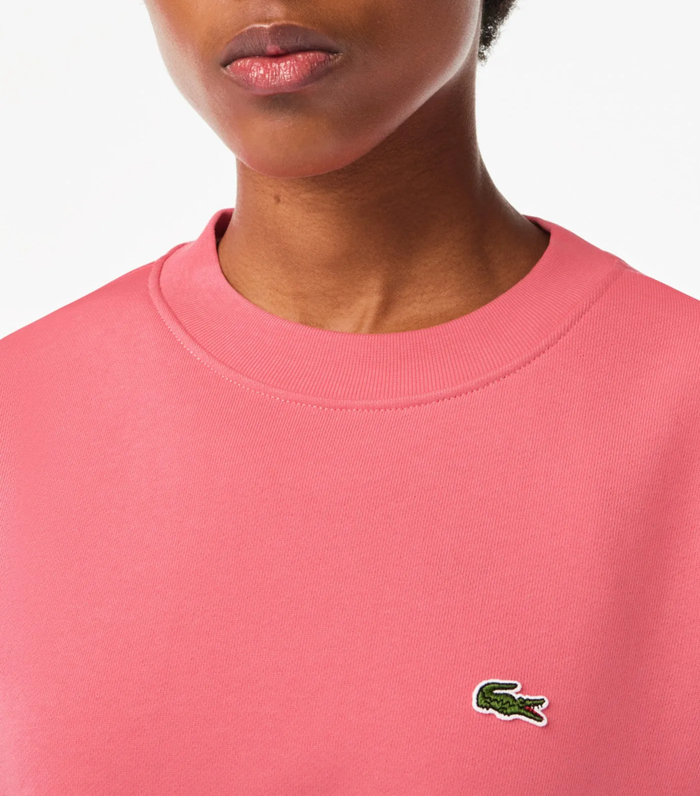 Women's Lacoste Color-block Unbrushed Fleece Sweatshirt